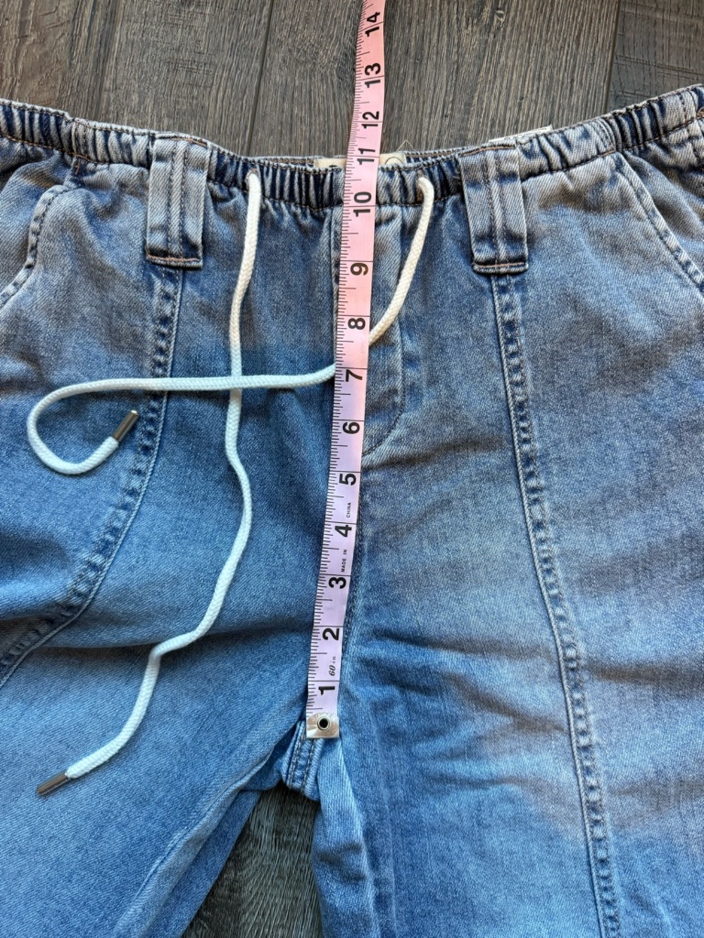 Oat New York Light Blue Cropped Wide-Leg Jeans - Picture 6 of 9